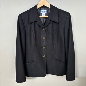 Pendleton 100% Wool Vintage Jacket 90's EXC Brass Buttons Cropped Woolmark Lined